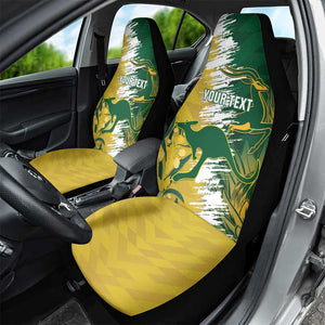 Custom South Africa And Australia Car Seat Cover Aussies Proteas Together - Cricket Style