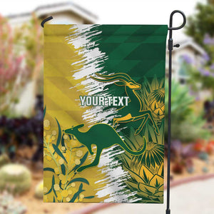 Custom South Africa And Australia Garden Flag Aussies Proteas Together - Cricket Style