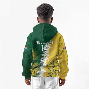 Custom South Africa And Australia Kid Hoodie Aussies Proteas Together - Cricket Style