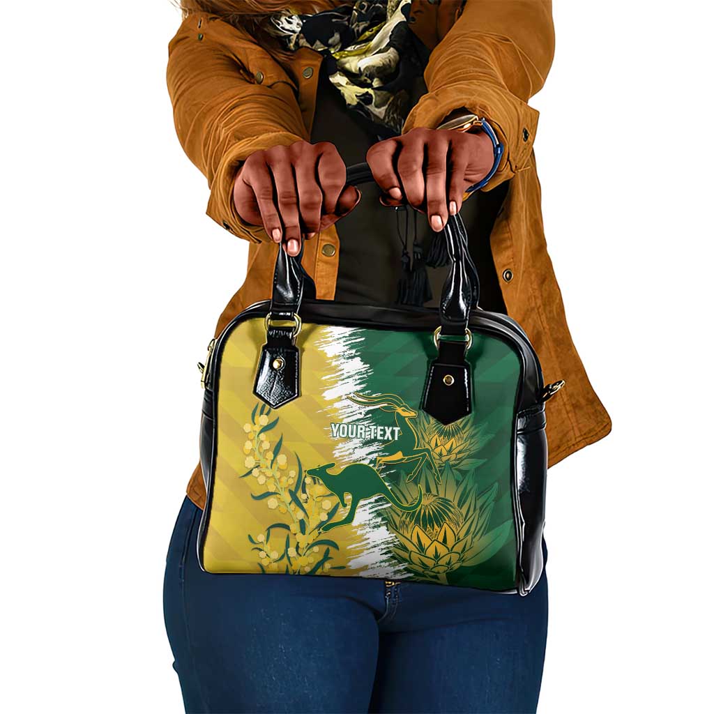 Custom South Africa And Australia Shoulder Handbag Aussies Proteas Together - Cricket Style