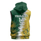 Custom South Africa And Australia Sleeveless Zip Hoodie Aussies Proteas Together - Cricket Style - African Pride