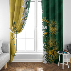 Custom South Africa And Australia Window Curtain Aussies Proteas Together - Cricket Style