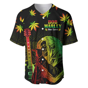 Afro Jamaica Legend Bob Day Baseball Jersey One Love Jamaican Reggae African Pattern