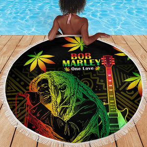 Afro Jamaica Legend Bob Day Beach Blanket One Love Jamaican Reggae African Pattern