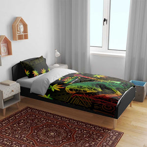 Afro Jamaica Legend Bob Day Bedding Set One Love Jamaican Reggae African Pattern