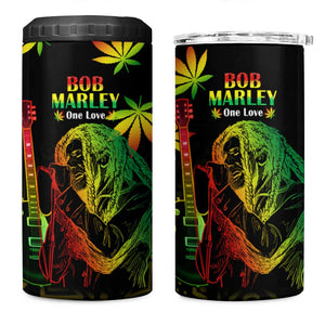 Afro Jamaica Legend Bob Day 4 in 1 Can Cooler Tumbler One Love Jamaican Reggae African Pattern LT14