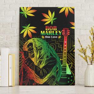 Afro Jamaica Legend Bob Day Canvas Wall Art One Love Jamaican Reggae African Pattern