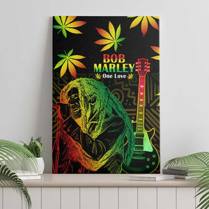 Afro Jamaica Legend Bob Day Canvas Wall Art One Love Jamaican Reggae African Pattern