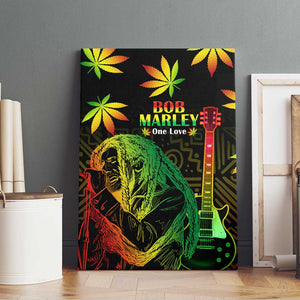 Afro Jamaica Legend Bob Day Canvas Wall Art One Love Jamaican Reggae African Pattern