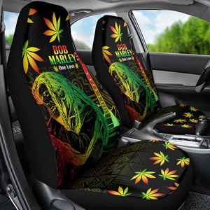 Afro Jamaica Legend Bob Day Car Seat Cover One Love Jamaican Reggae African Pattern