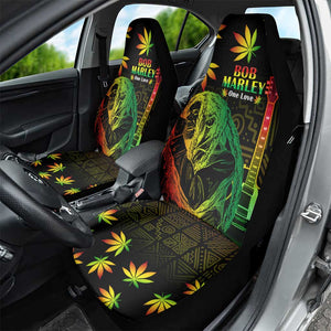 Afro Jamaica Legend Bob Day Car Seat Cover One Love Jamaican Reggae African Pattern