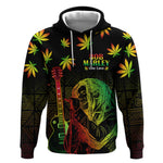 Afro Jamaica Legend Bob Day Hoodie One Love Jamaican Reggae African Pattern