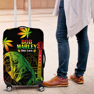 Afro Jamaica Legend Bob Day Luggage Cover One Love Jamaican Reggae African Pattern