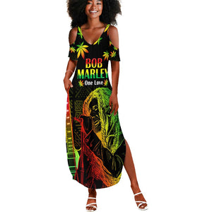 Afro Jamaica Legend Bob Day Summer Maxi Dress One Love Jamaican Reggae African Pattern