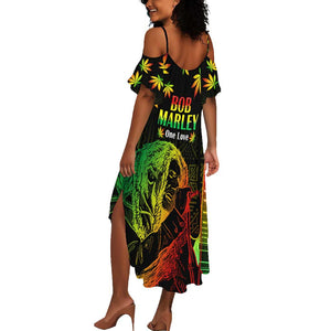 Afro Jamaica Legend Bob Day Summer Maxi Dress One Love Jamaican Reggae African Pattern