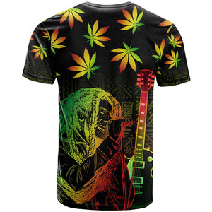 Afro Jamaica Legend Bob Day T shirt One Love Jamaican Reggae African Pattern