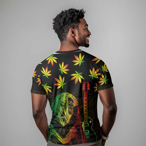 Afro Jamaica Legend Bob Day T shirt One Love Jamaican Reggae African Pattern