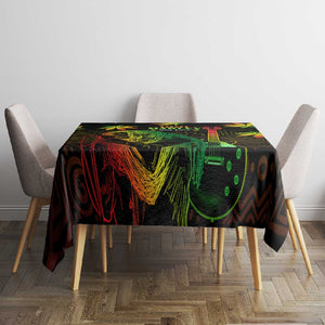 Afro Jamaica Legend Bob Day Tablecloth One Love Jamaican Reggae African Pattern