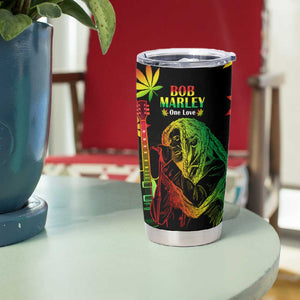 Afro Jamaica Legend Bob Day Tumbler Cup One Love Jamaican Reggae African Pattern