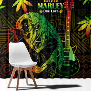 Afro Jamaica Legend Bob Day Window Curtain One Love Jamaican Reggae African Pattern