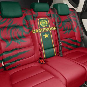 Cameroon Football Back Car Seat Cover 2024 African Nations Go Champions Lion Style