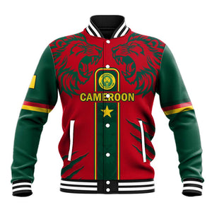 Custom Cameroon Football Baseball Jacket 2024 African Nations Go Champions Lion Style LT14