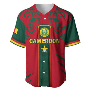 Custom Cameroon Football Baseball Jersey 2024 African Nations Go Champions Lion Style