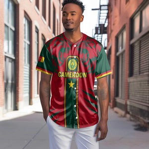 Custom Cameroon Football Baseball Jersey 2024 African Nations Go Champions Lion Style