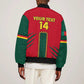 Custom Cameroon Football Bomber Jacket 2024 African Nations Go Champions Lion Style