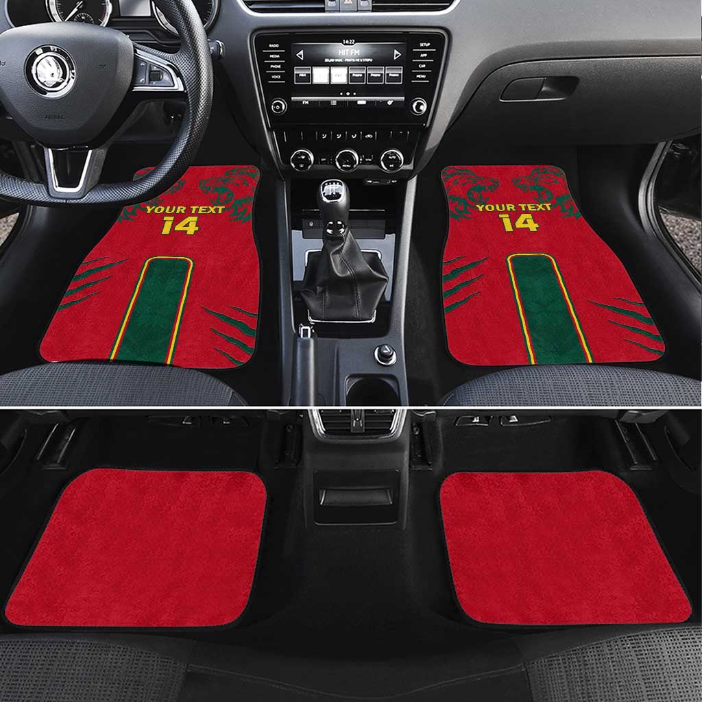 Cameroon Football Car Mats 2024 African Nations Go Champions Lion Style