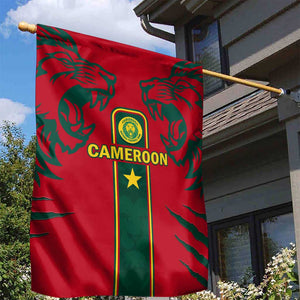 Cameroon Football Garden Flag 2024 African Nations Go Champions Lion Style