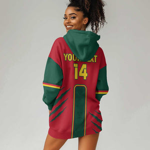 Custom Cameroon Football Hoodie Dress 2024 African Nations Go Champions Lion Style