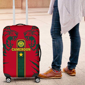 Cameroon Football Luggage Cover 2024 African Nations Go Champions Lion Style