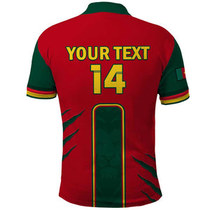 Custom Cameroon Football Polo Shirt 2024 African Nations Go Champions Lion Style