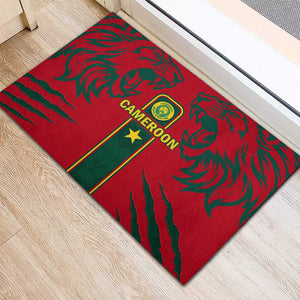 Cameroon Football Rubber Doormat 2024 African Nations Go Champions Lion Style