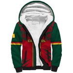 Custom Cameroon Football Sherpa Hoodie 2024 African Nations Go Champions Lion Style