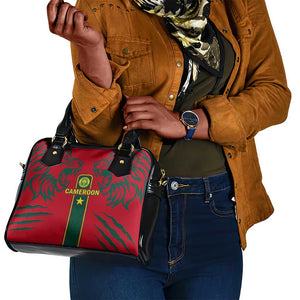 Cameroon Football Shoulder Handbag 2024 African Nations Go Champions Lion Style