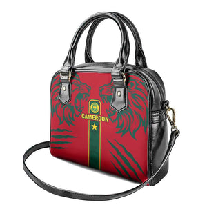 Cameroon Football Shoulder Handbag 2024 African Nations Go Champions Lion Style