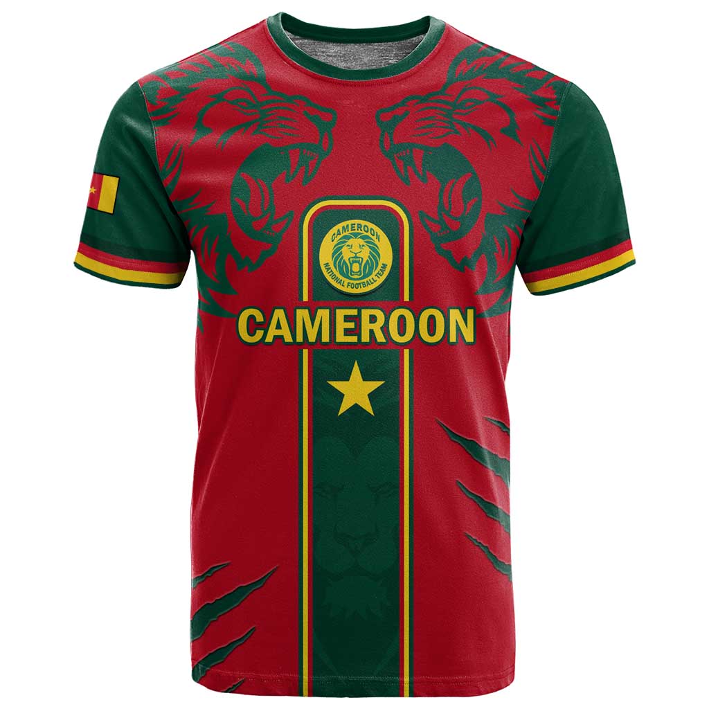 Custom Cameroon Football T shirt 2024 African Nations Go Champions Lion Style