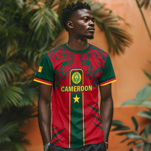 Custom Cameroon Football T shirt 2024 African Nations Go Champions Lion Style