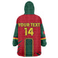 Custom Cameroon Football Wearable Blanket Hoodie 2024 African Nations Go Champions Lion Style