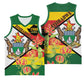 Nyika yeZimbabwe Basketball Jersey Happy Independence Day - Flame Lily Flowers LT14