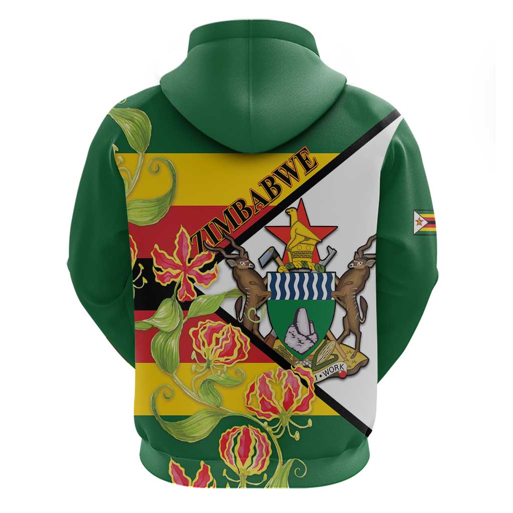 Nyika yeZimbabwe Hoodie Happy Independence Day - Flame Lily Flowers