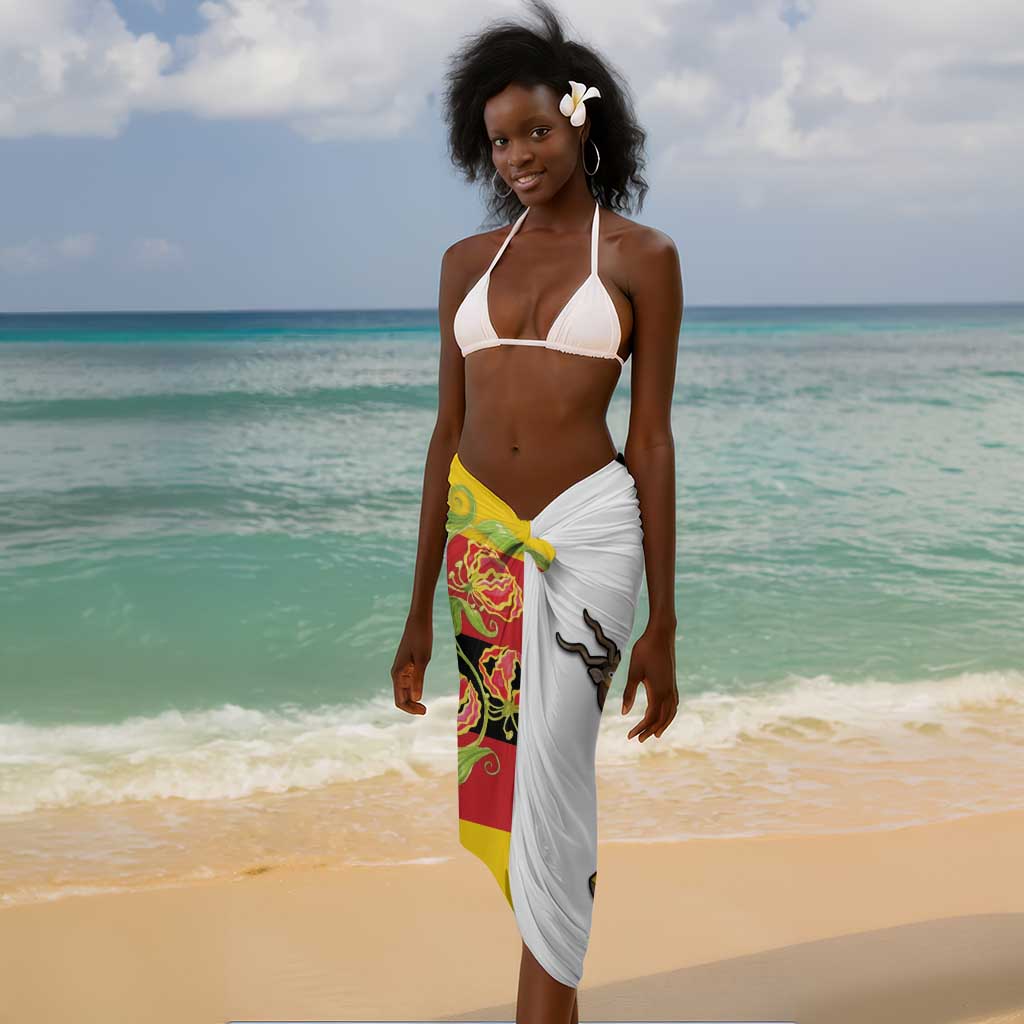Nyika yeZimbabwe Sarong Happy Independence Day - Flame Lily Flowers