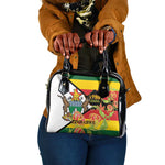 Nyika yeZimbabwe Shoulder Handbag Happy Independence Day - Flame Lily Flowers