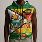 Nyika yeZimbabwe Sleeveless Zip Hoodie Happy Independence Day - Flame Lily Flowers - African Pride
