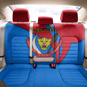 Personalised Democratic Republic of the Congo Independence Day Back Car Seat Cover Coat Of Arms Happy 30 June