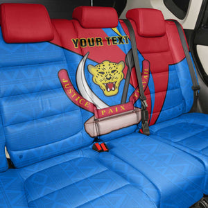 Personalised Democratic Republic of the Congo Independence Day Back Car Seat Cover Coat Of Arms Happy 30 June