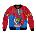 Personalised Democratic Republic of the Congo Independence Day Bomber Jacket Coat Of Arms Happy 30 June