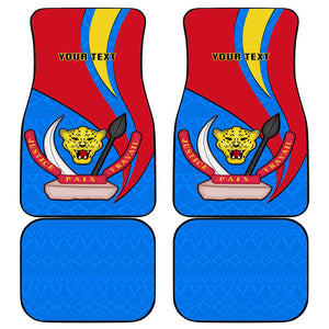 Personalised Democratic Republic of the Congo Independence Day Car Mats Coat Of Arms Happy 30 June